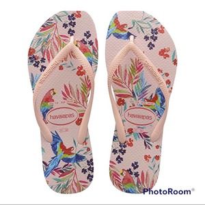 🆕 Havaianas Toddler Tropical Parrot Flip-Flops
